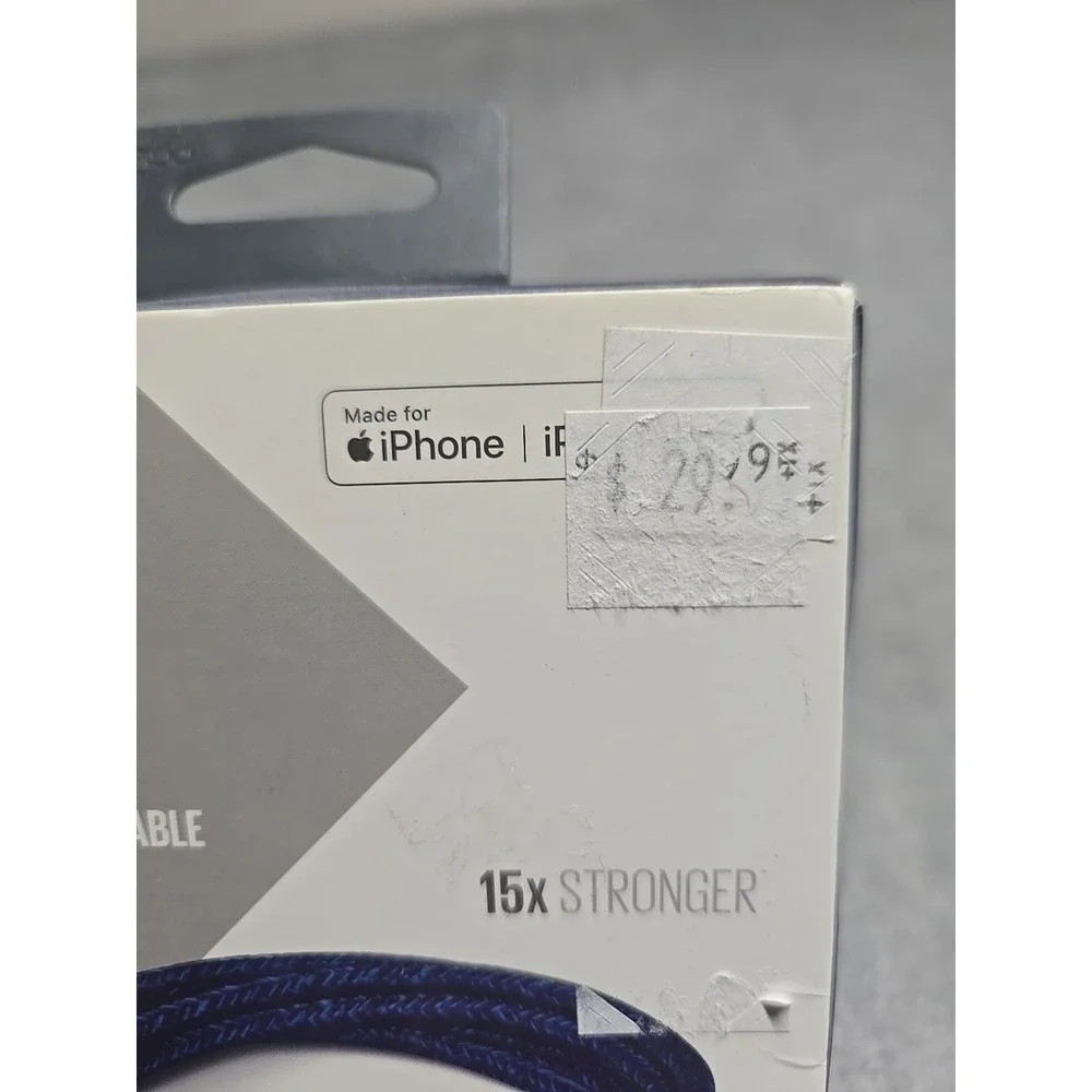 360 Habitat Charge 4ft Braided Premium Charging Cable USB-C to Lightning new